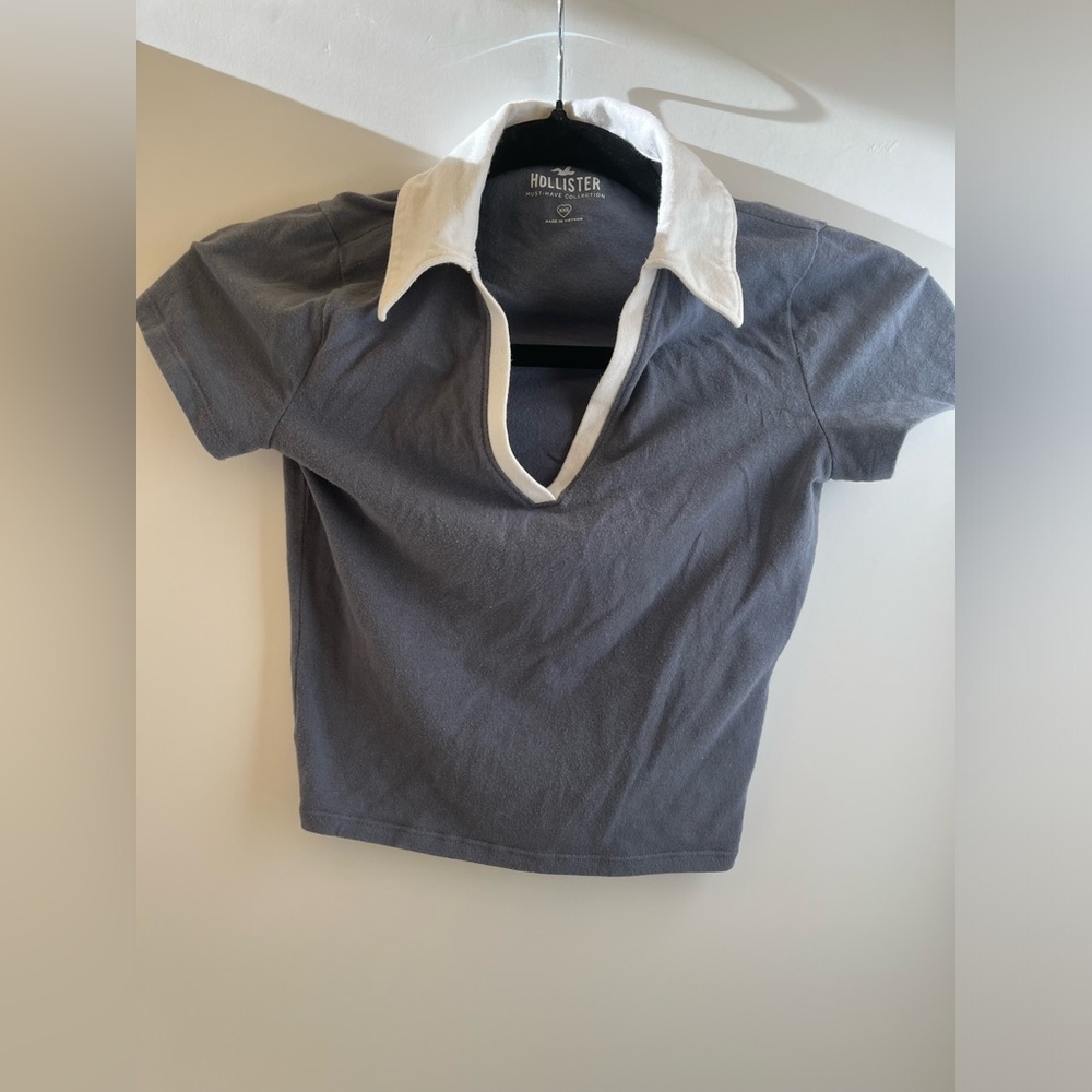 HOLLISTER FITTED POLO TOP